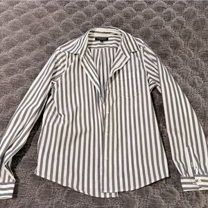 Banana Republic Stripped Boyfriend Fit Button Down